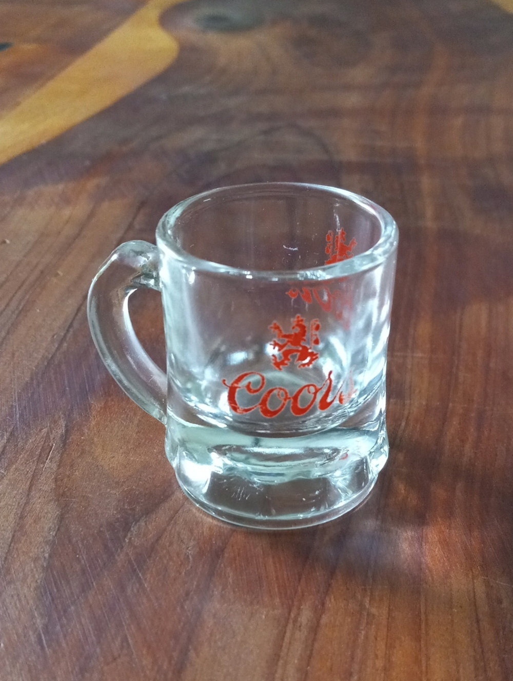 Vintage Coors Beer Mini Mug Shot Glass Federal Shield